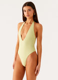 Delia One Piece Swimsuit Lime