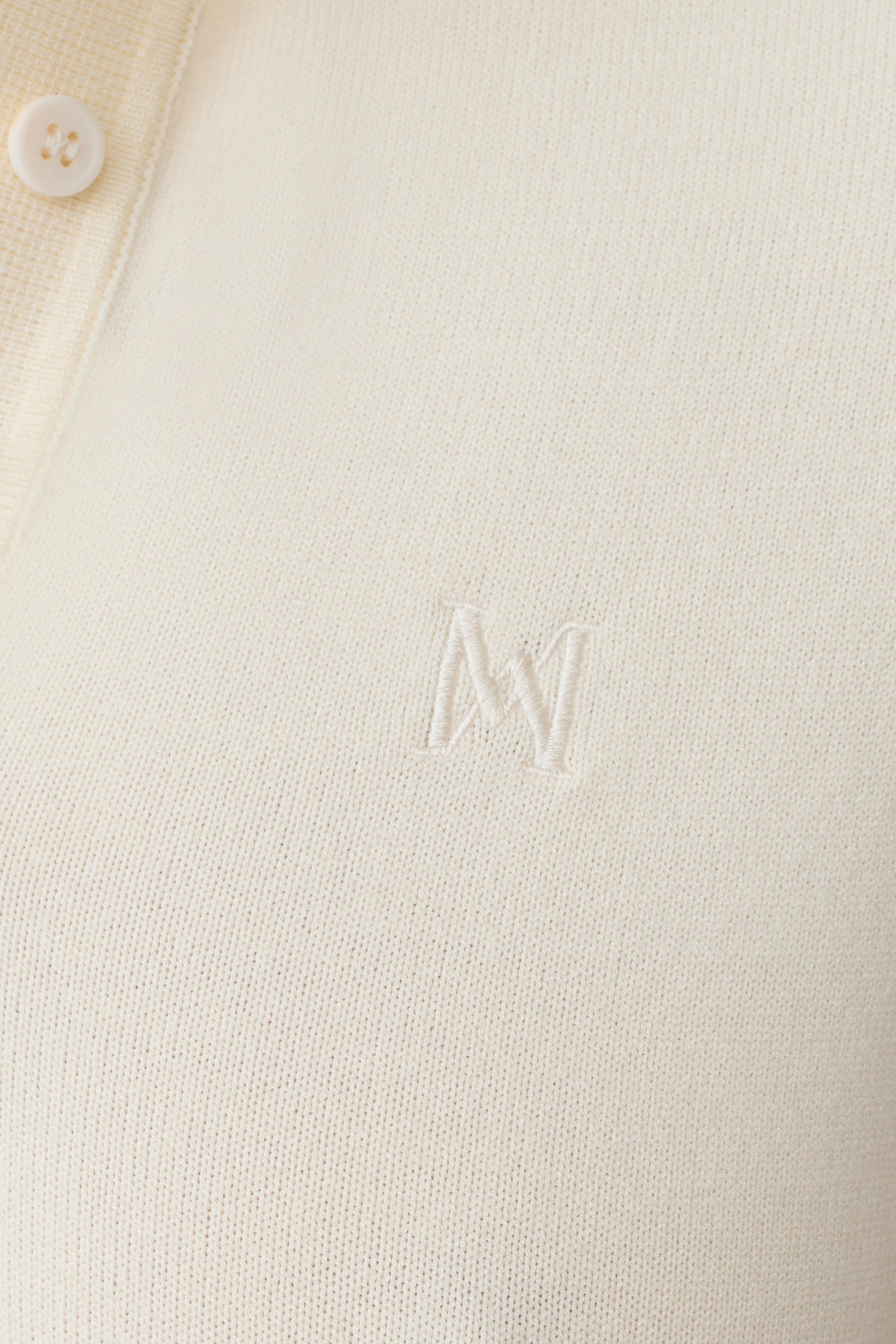 Philly Knit Button Up Top Ivory