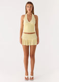 Mimi Beaded Top Yellow