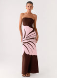 Jala Strapless Knit Maxi Dress Espresso Meadow