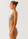 Tainy Bikini Top Aqua Blur