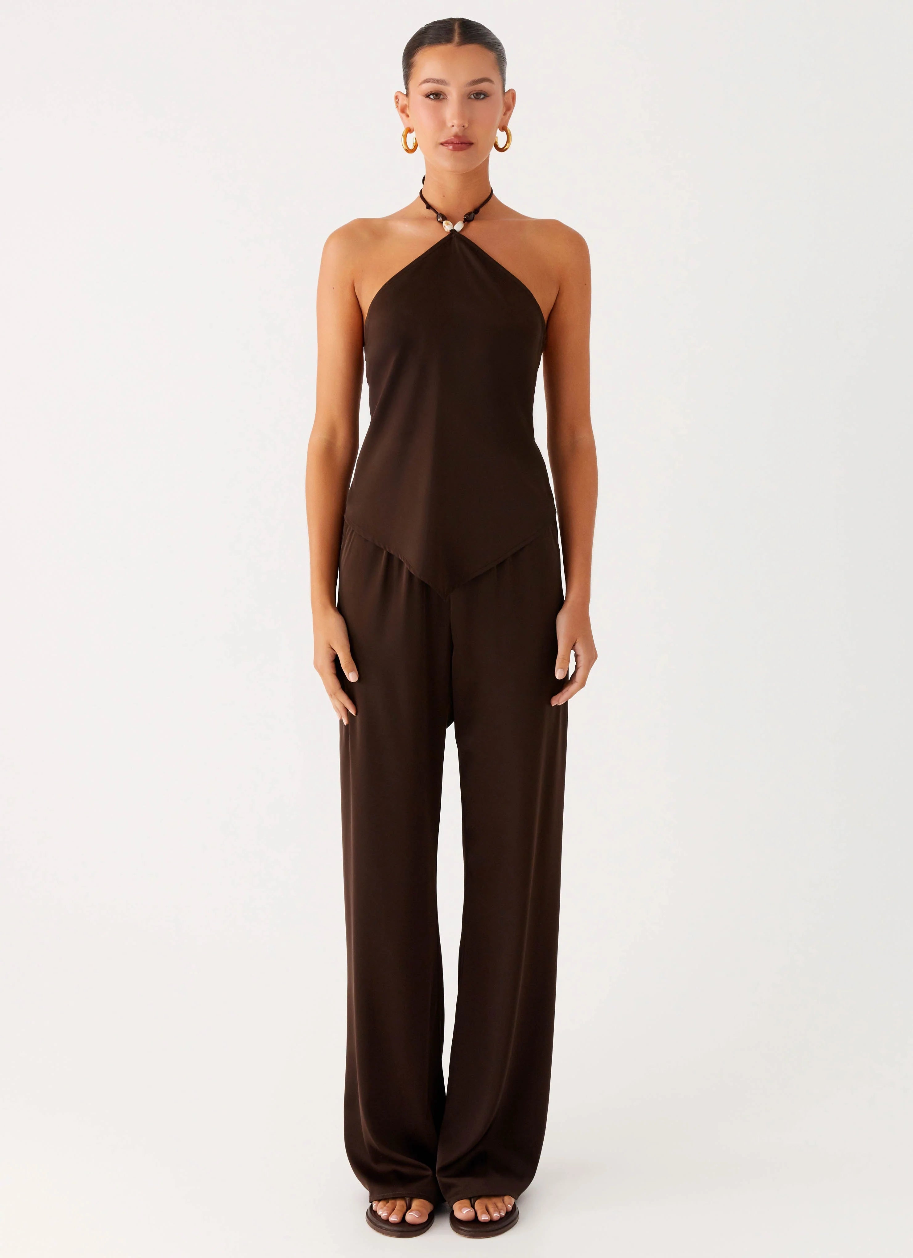Deacon Low Rise Pants Chocolate