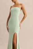 Melva Mint Bandeau Maxi Dress