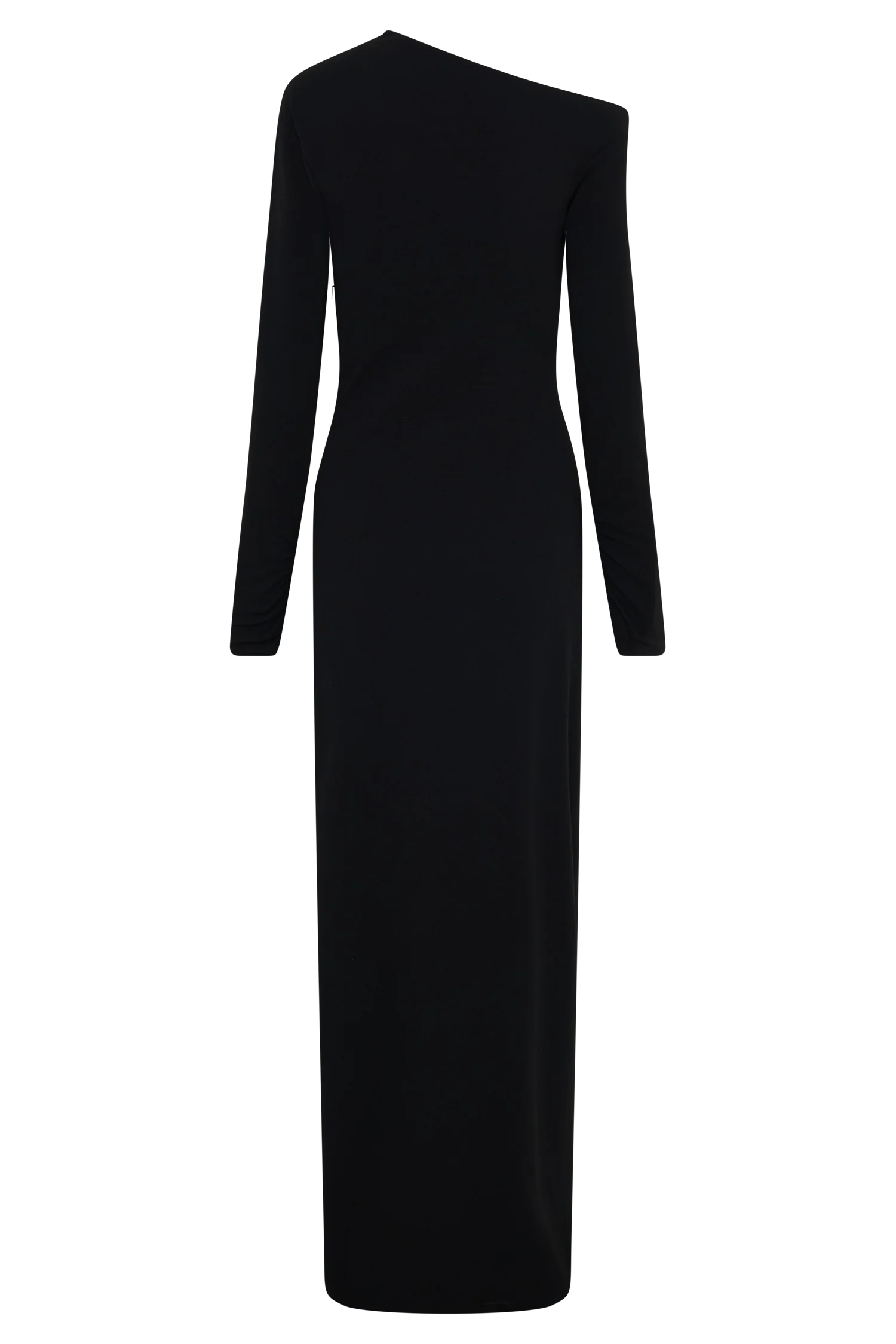 Thalyn Crepe Maxi Dress With Split Black