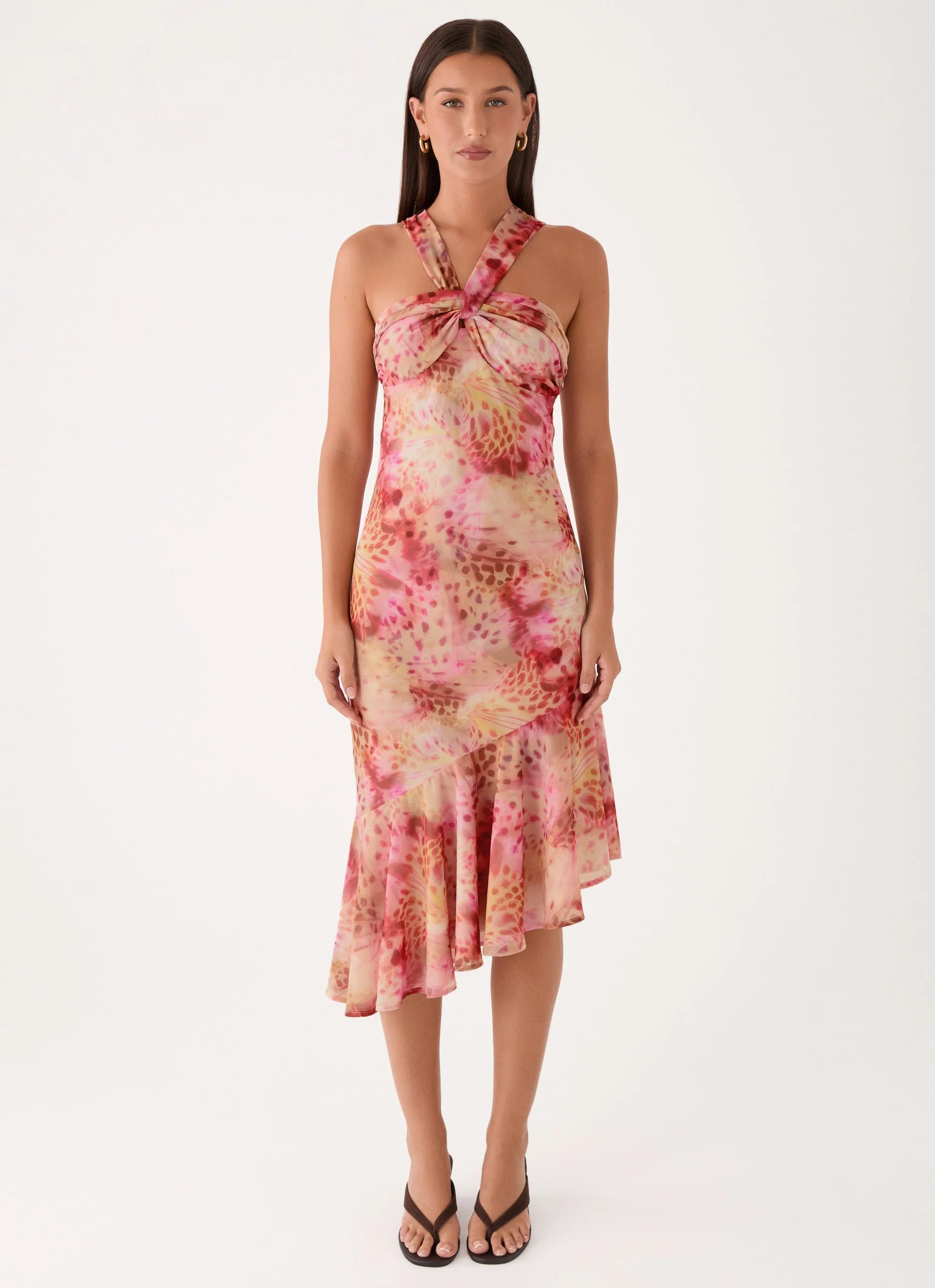 Sinnie Midi Dress - Botanic Cheetah