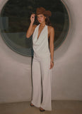 Ashika Studded Pants - White