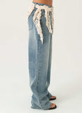 Elaris Scarf Low Rise Denim Jeans True Denim
