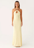 Instant Attraction Maxi Dress Yellow