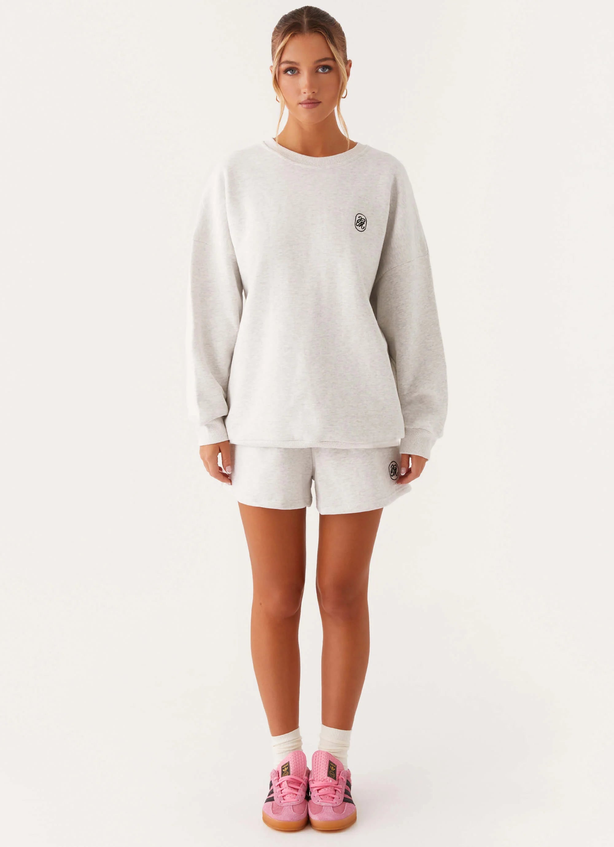 Signature Oversized Sweatshirt Grey
