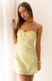Bailee Yellow Sequin Mini Dress