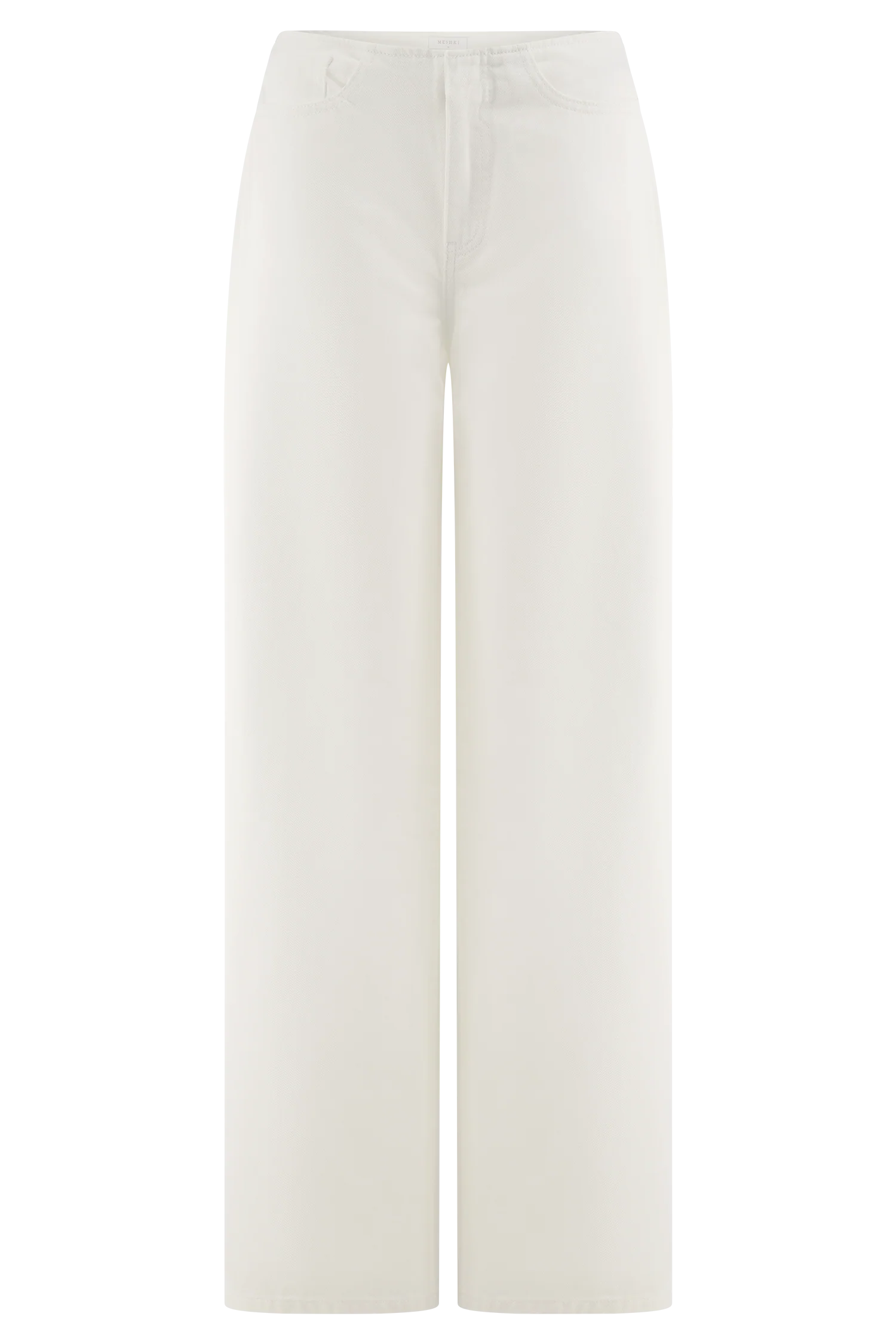 Caitlin Mid Rise Denim Jeans White