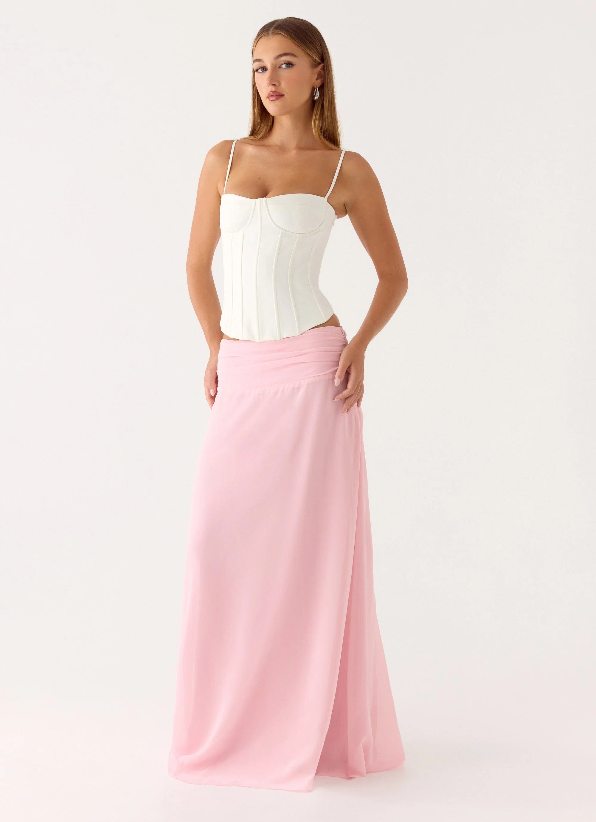 Natalya Maxi Skirt Pink