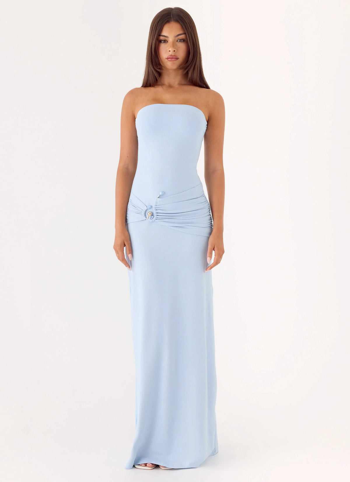 Dimmi Strapless Maxi Dress Blue