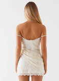 Knockout Mini Dress White
