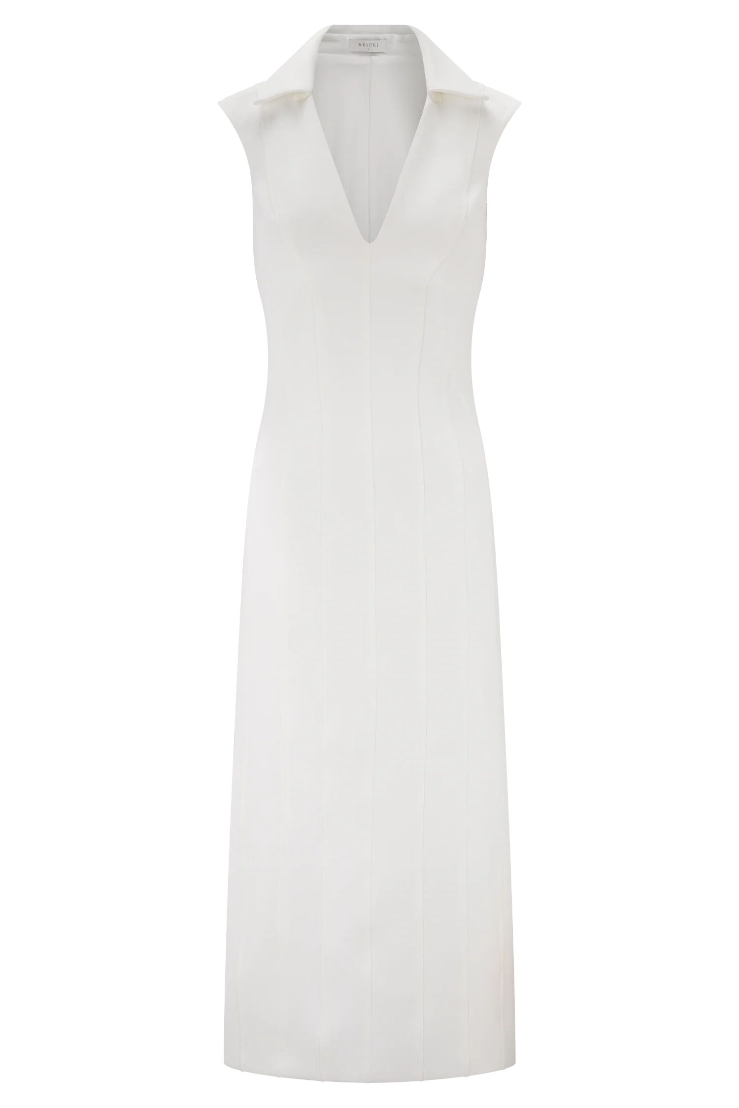 Keagan Sleeveless Midi Dress Ivory