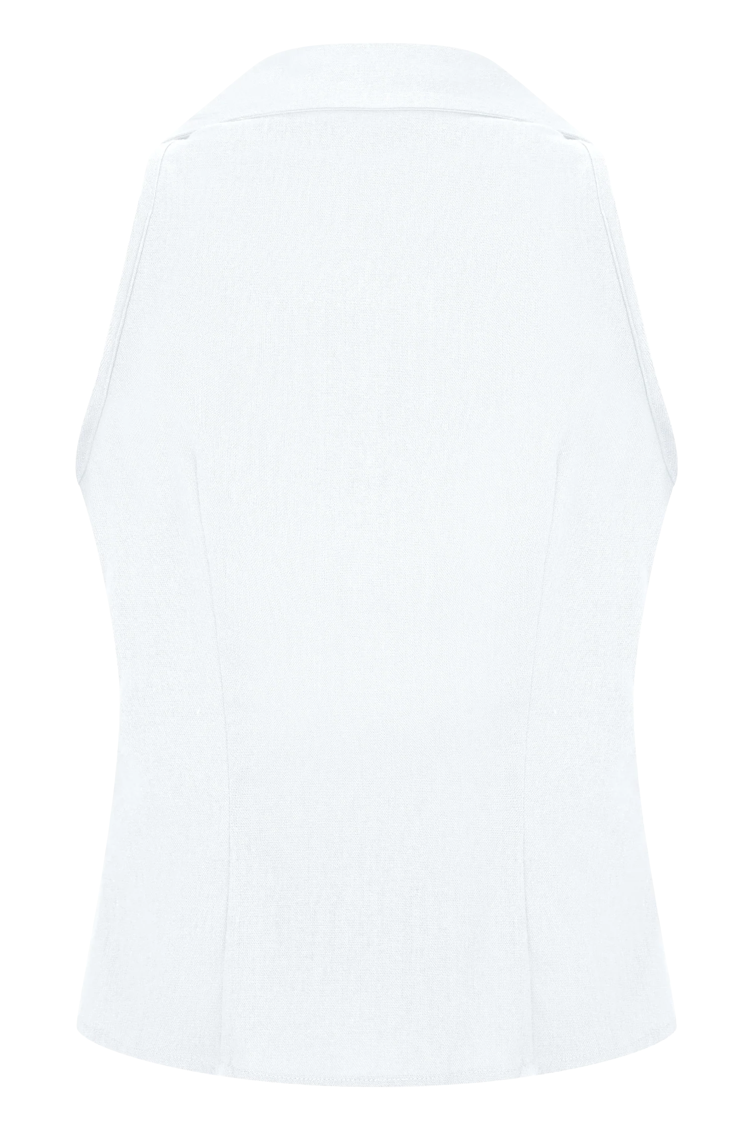 Scout Sleeveless Linen Shirt White