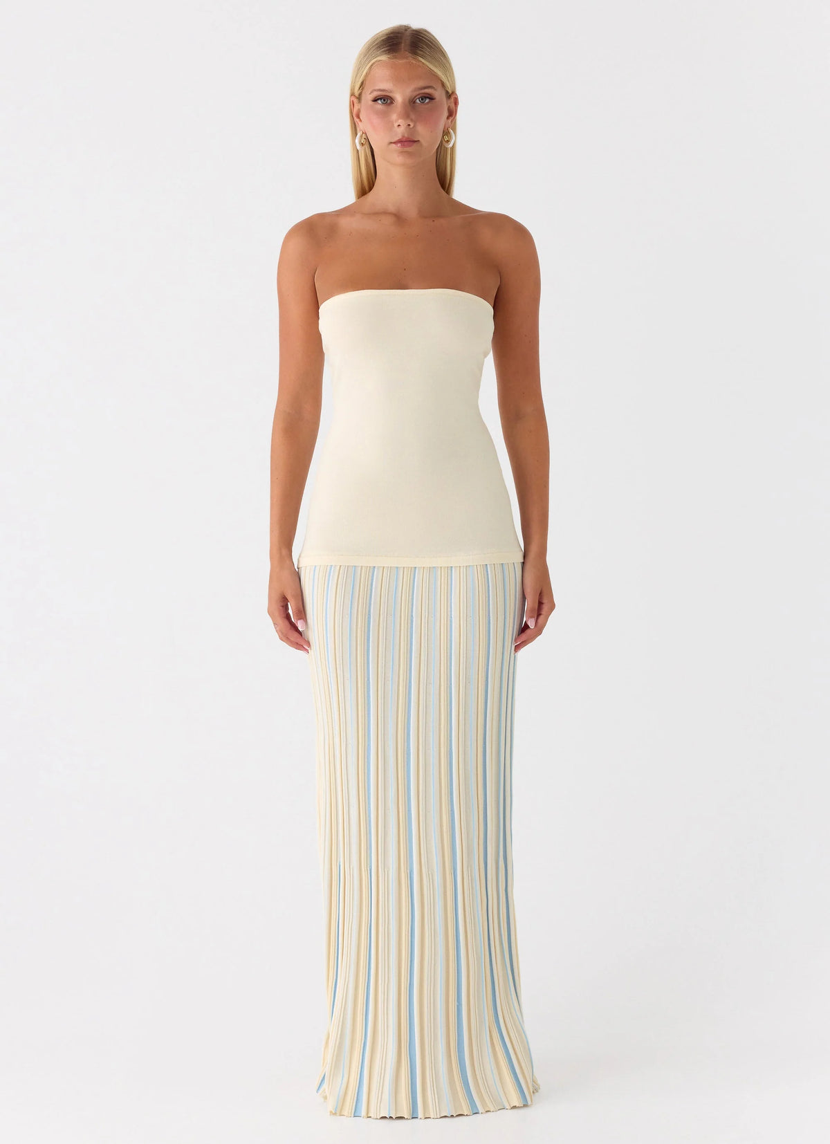 Otillie Knit Maxi Dress Yellow