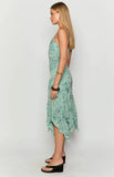 Another World Teal Sequin Midi Dress