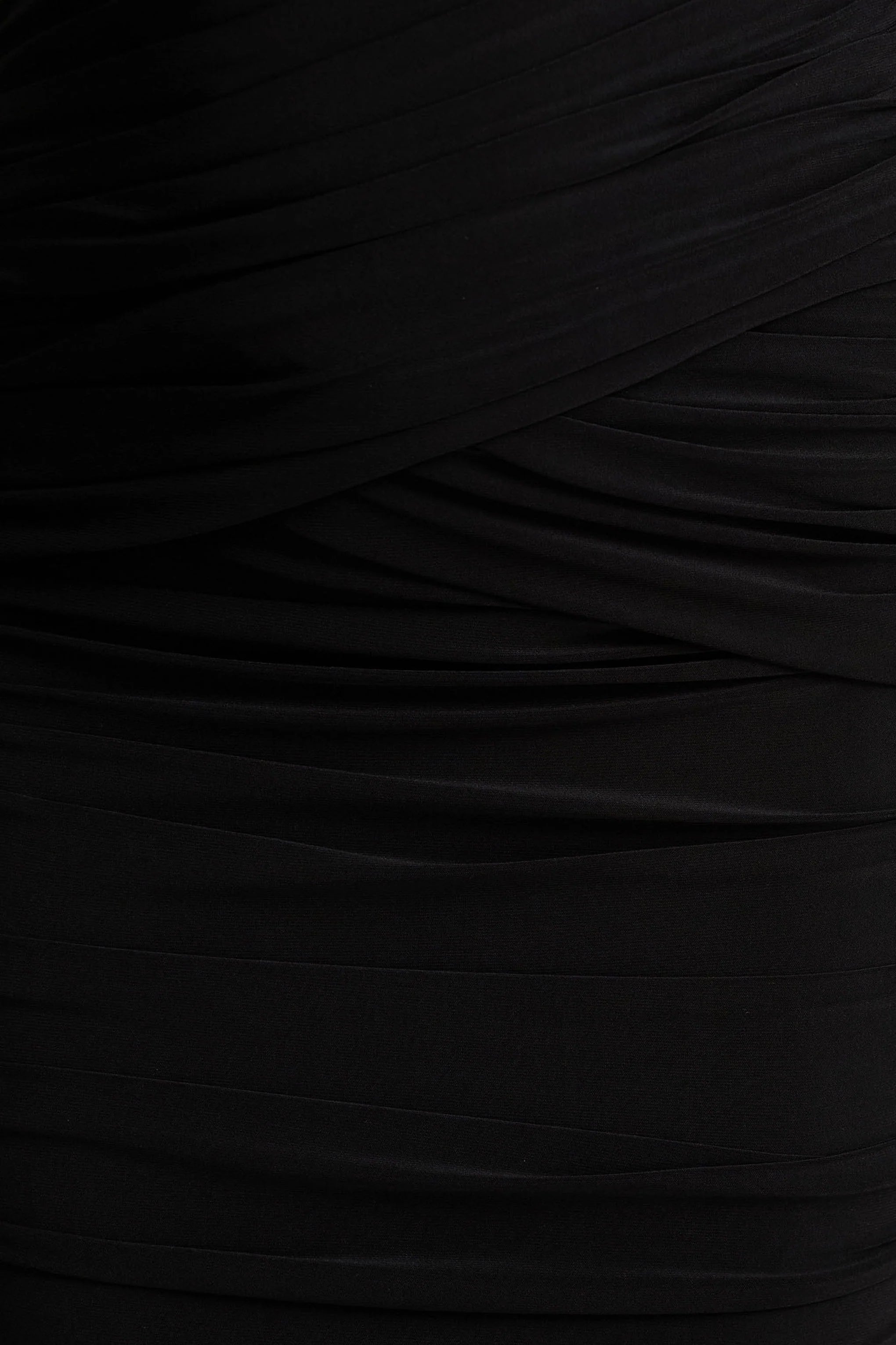 Kendall Black V Neck Wrapped Maxi Dress With Chest Cut Out