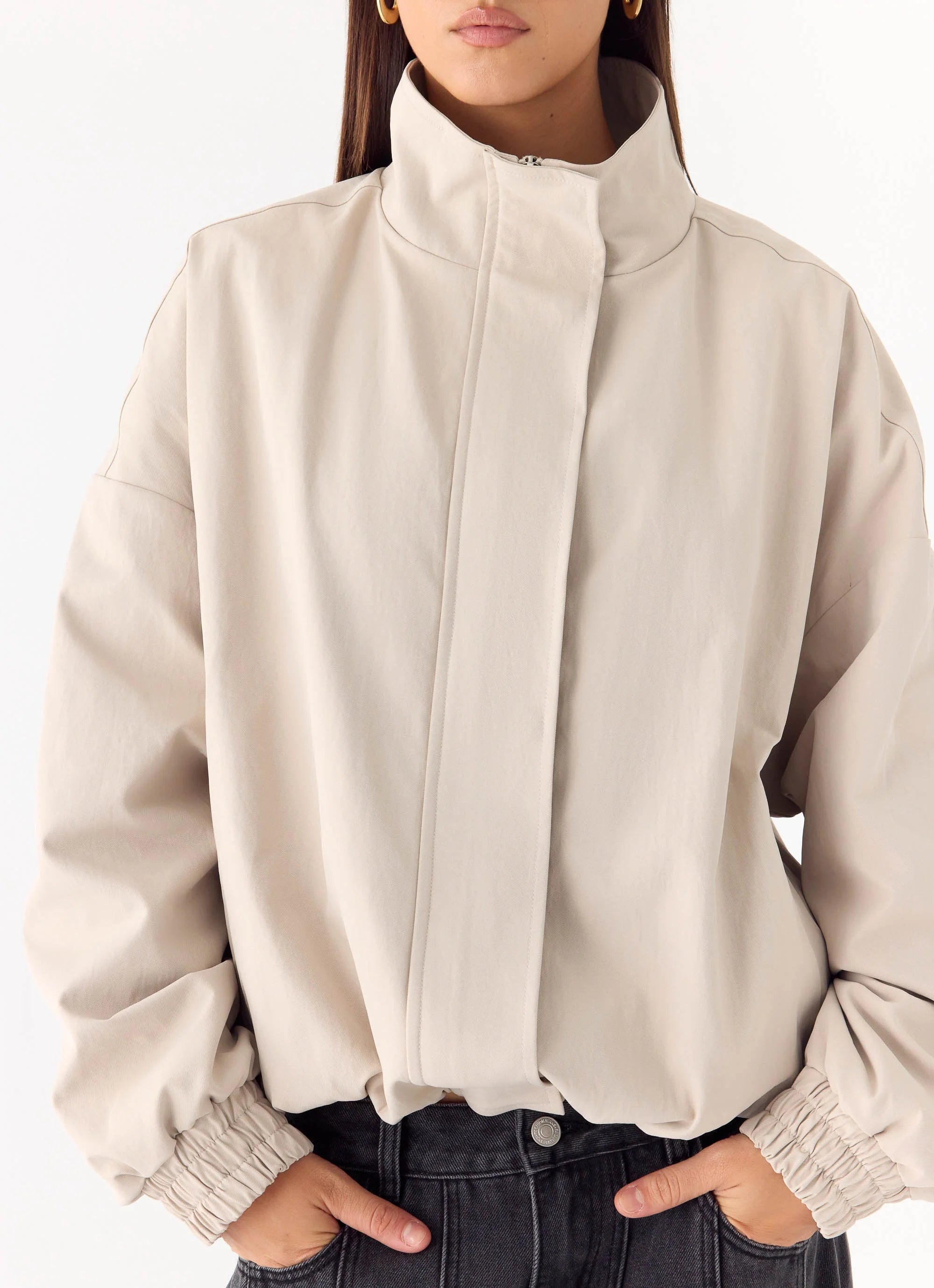 Luca Trench Jacket Cool Tan