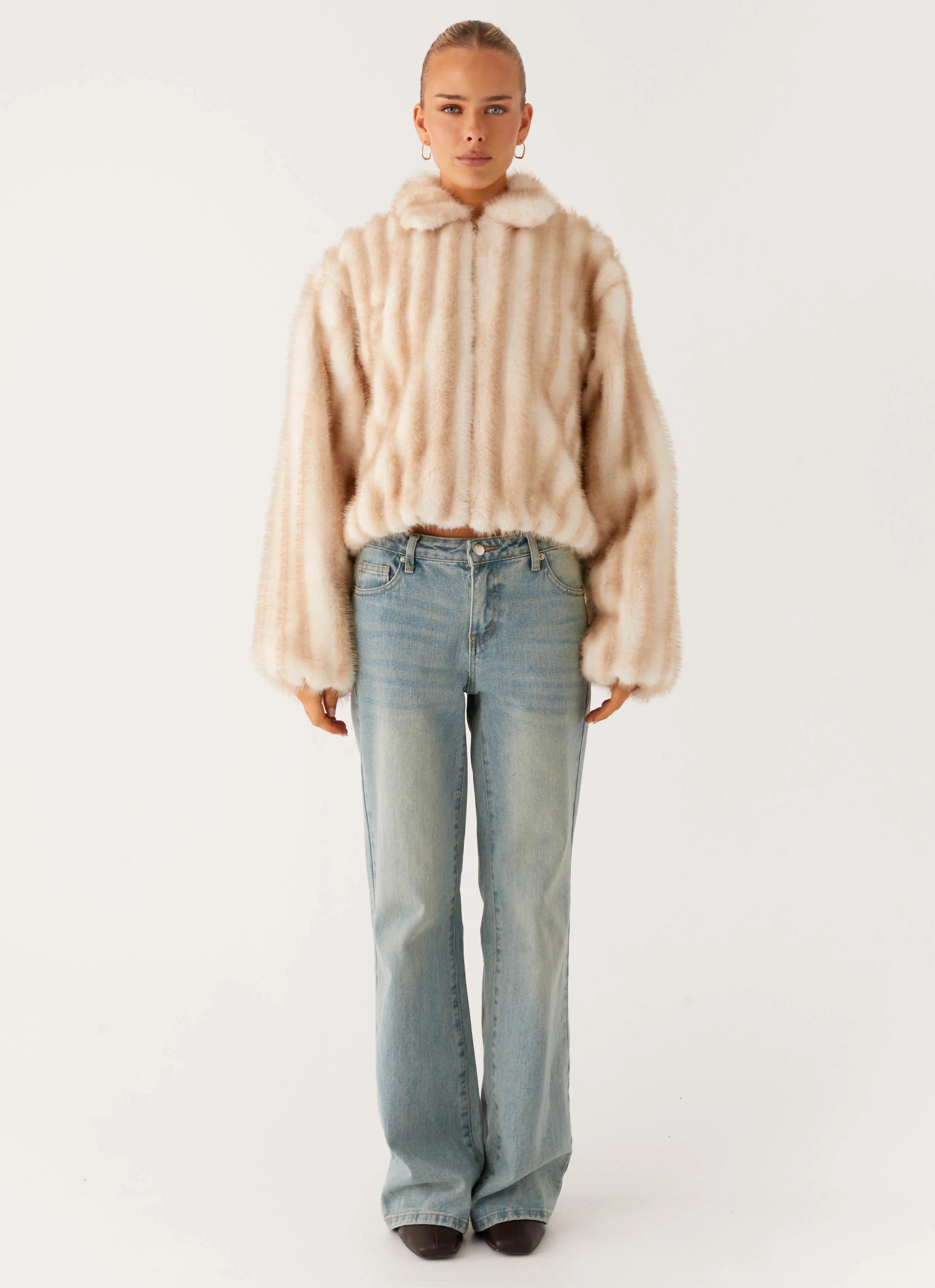 Naylor Faux Fur Jacket Blonde