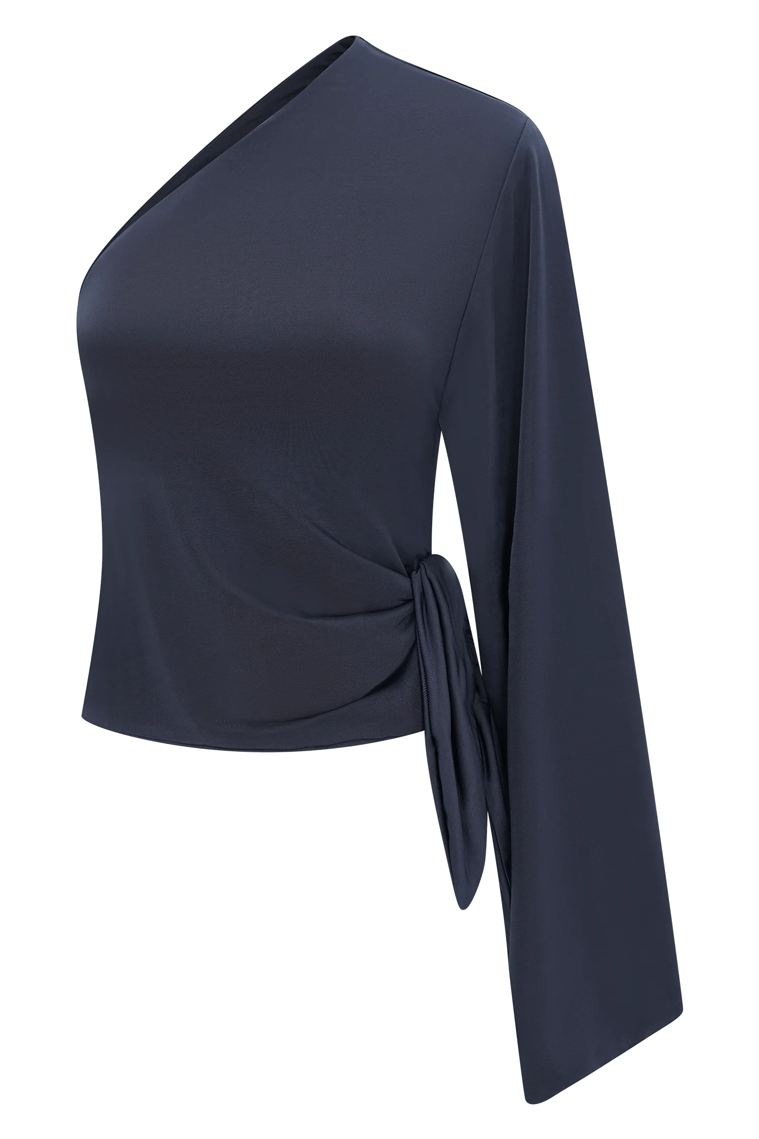 Vivica Slinky One Shoulder Top Midnight Navy