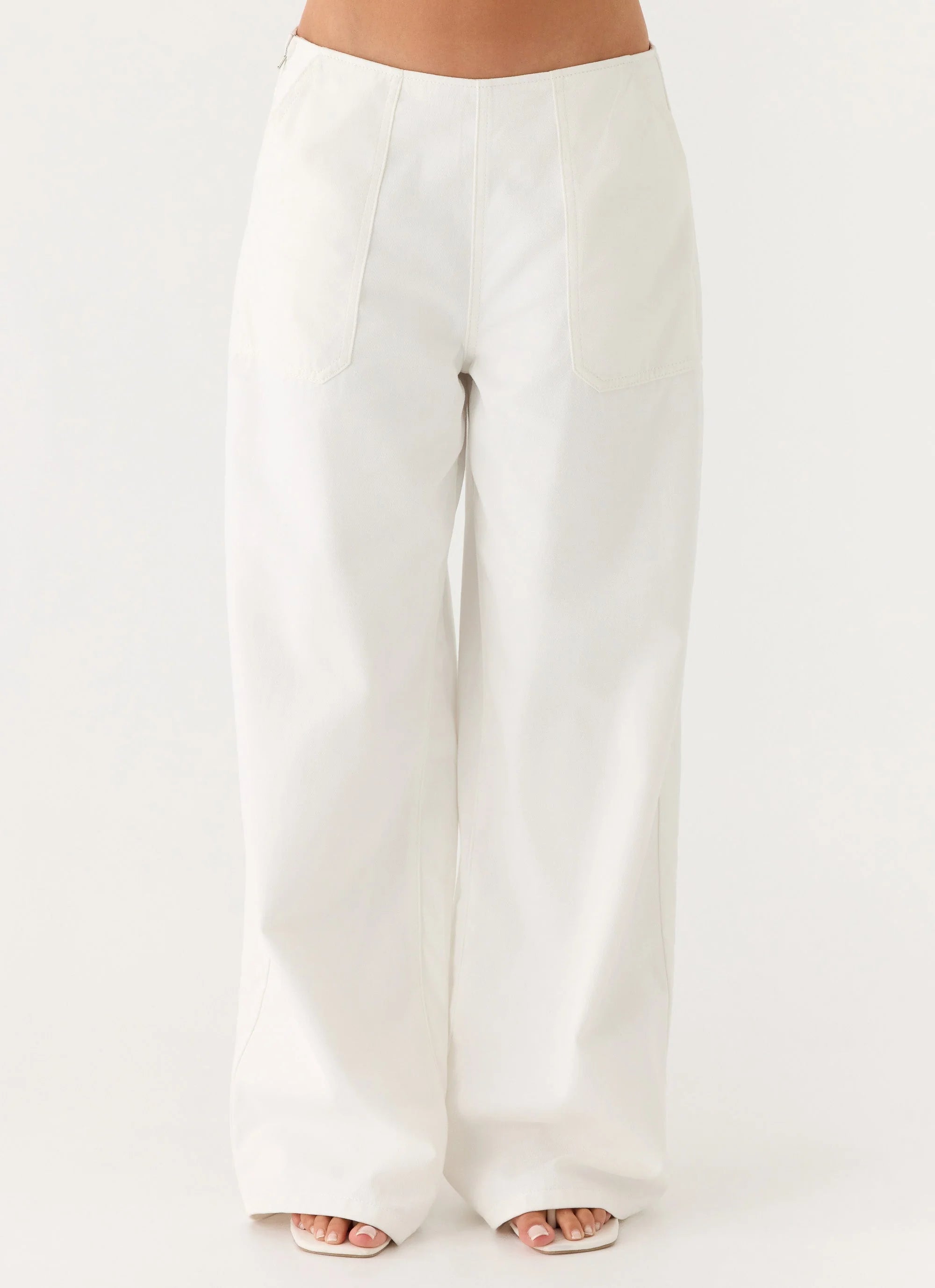 Seethal Low Rise Pants White