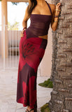 Lucinda Purple Floral Cut Out Maxi Dress