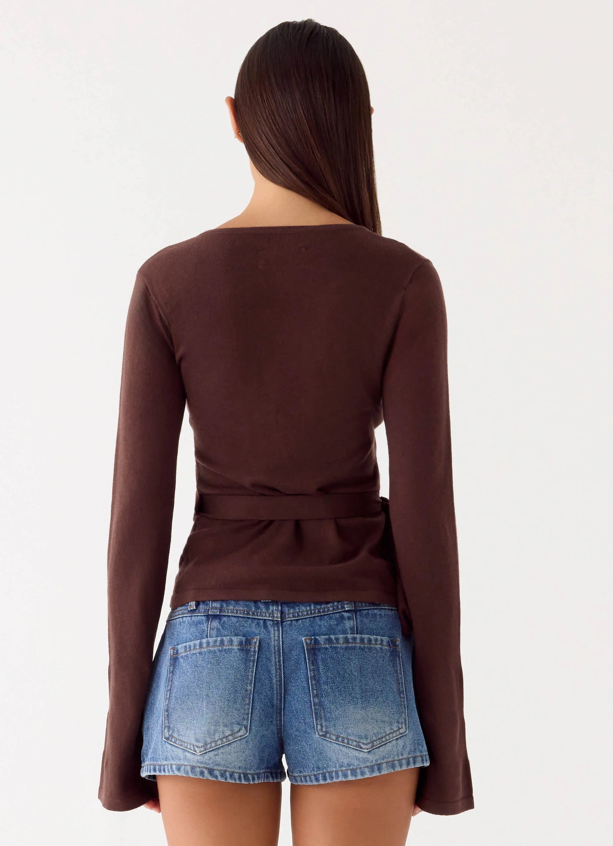 Halo Knit Top Chocolate