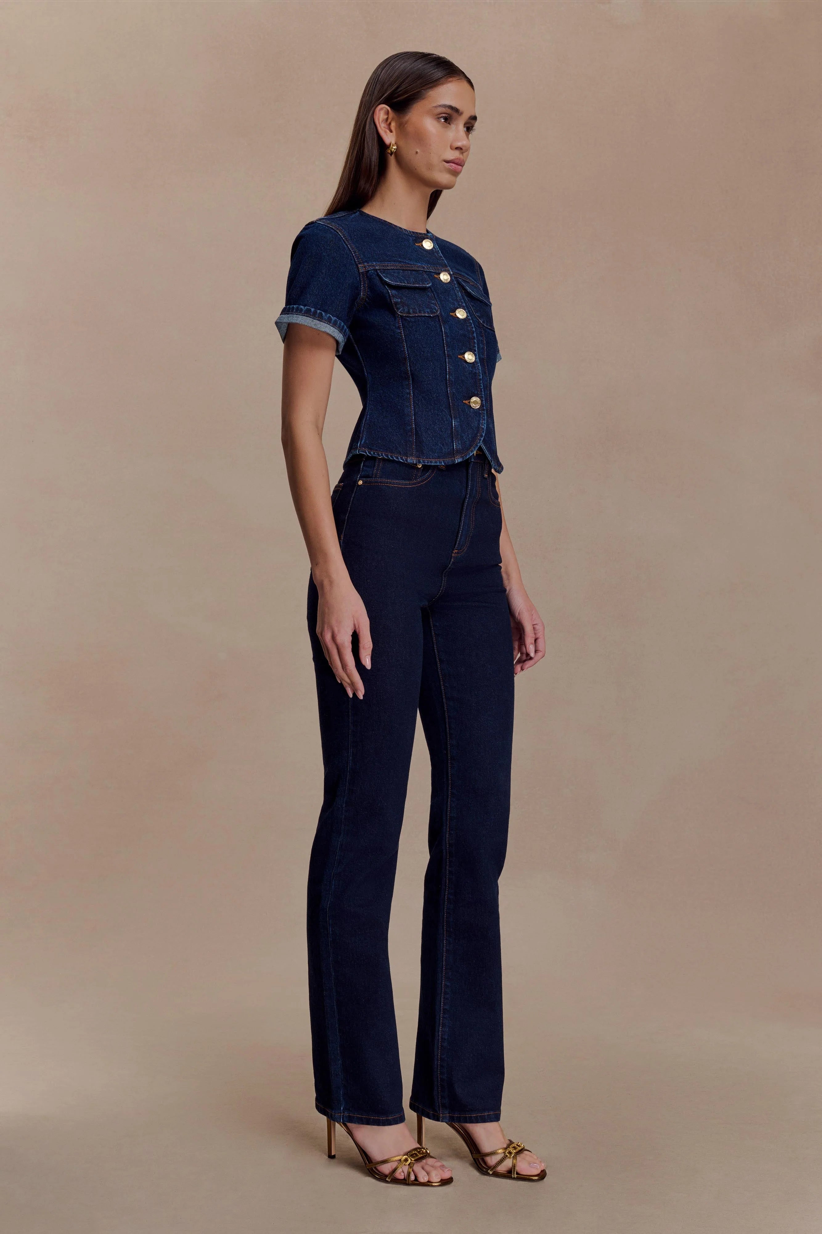 Janessa Skinny Denim Jeans Indigo Blue