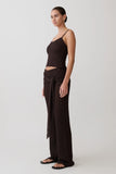 Mattais Boucle Knit Top Dark Chocolate