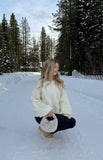 Percy Cream Cable Knit Cardigan