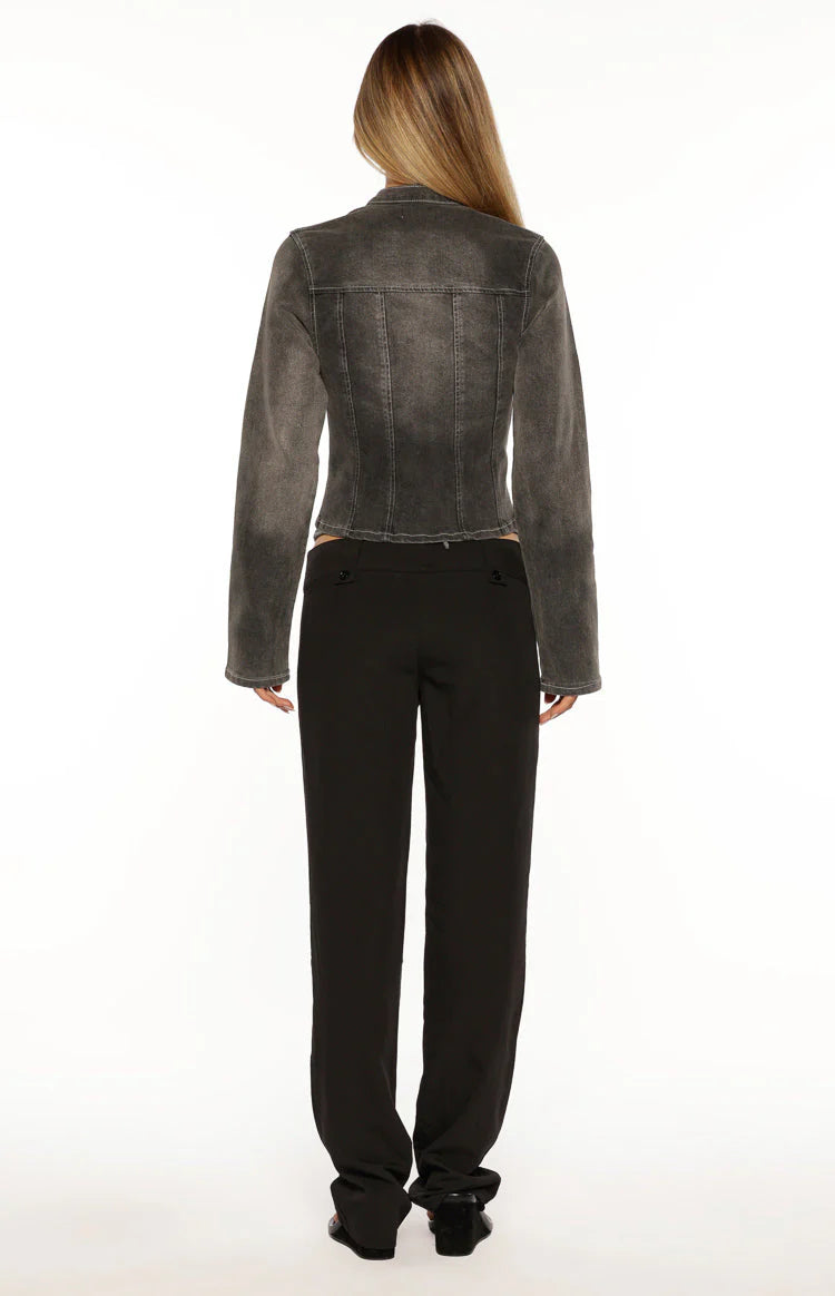Vice Black Low Waist Pant