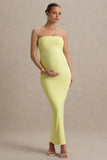 Juniper Lemon Strapless Maternity Maxi Dress