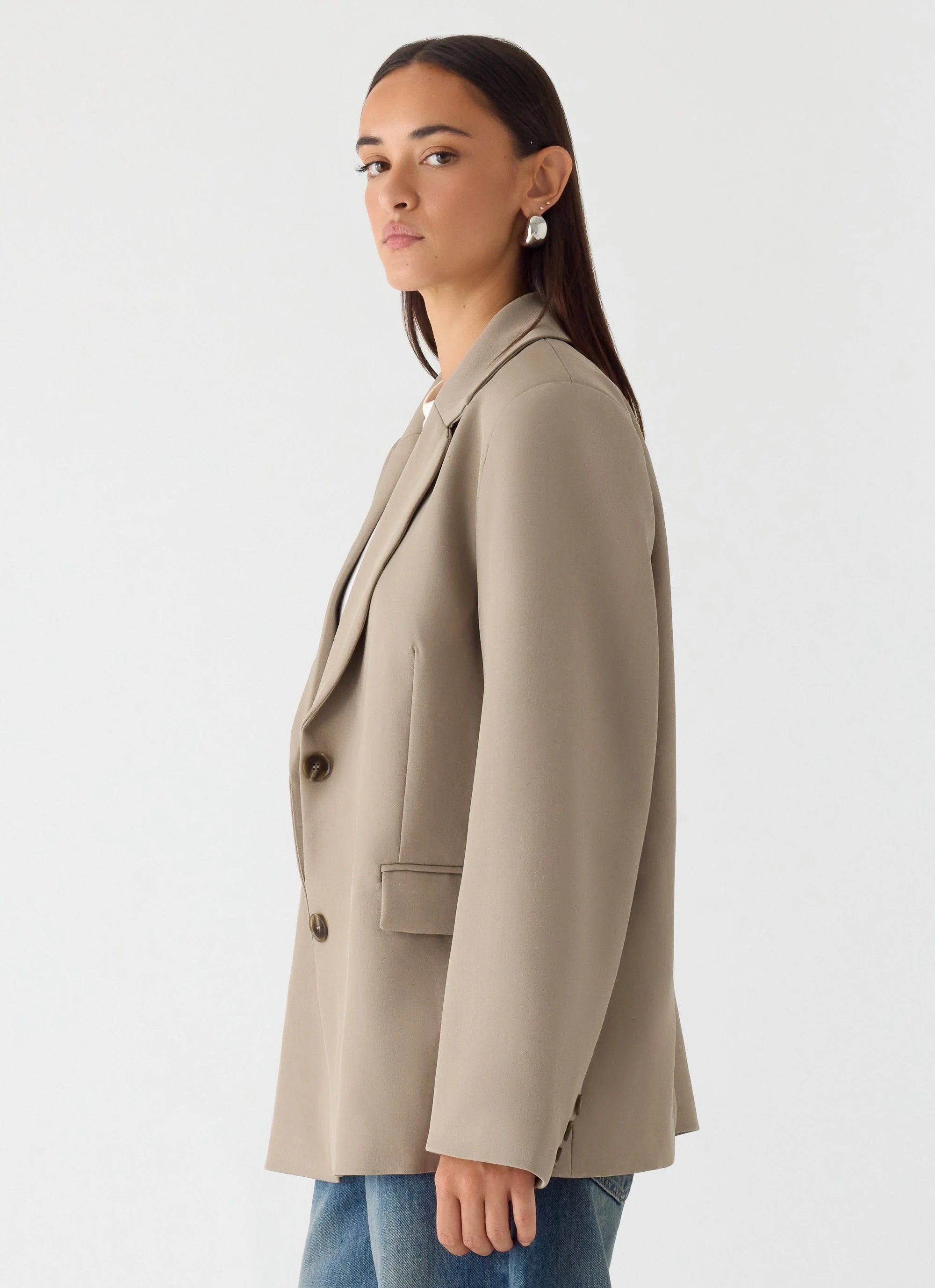 Sibel Blazer Warm Grey