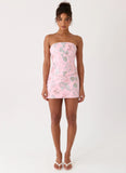 Solaire Strapless Corset Top - Pink