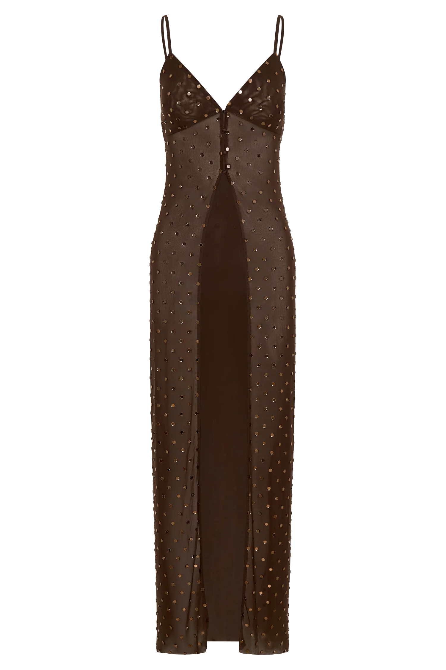 Jackie Longline Diamante Top Chocolate
