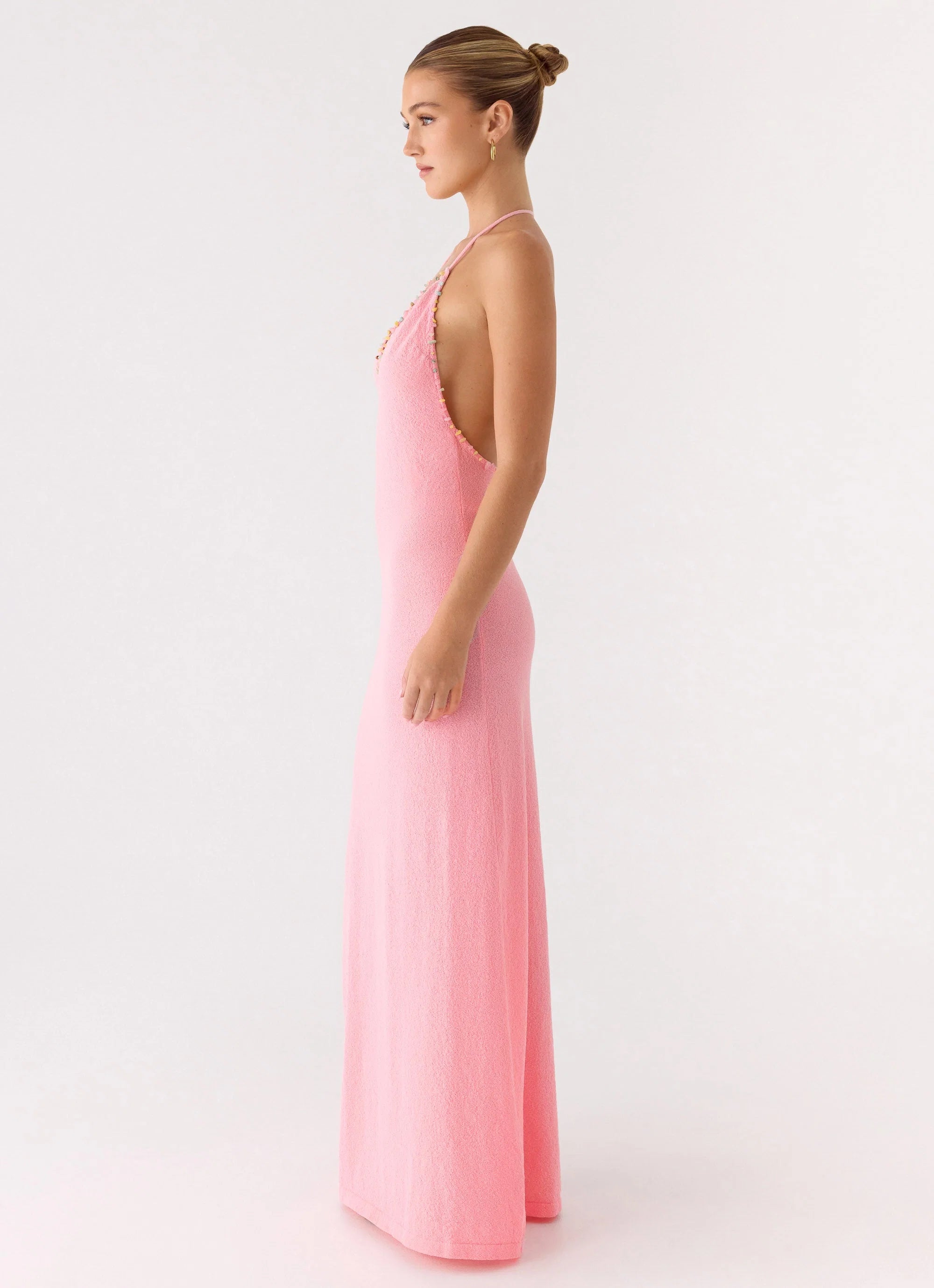 Jianna Knit Maxi Dress Pink