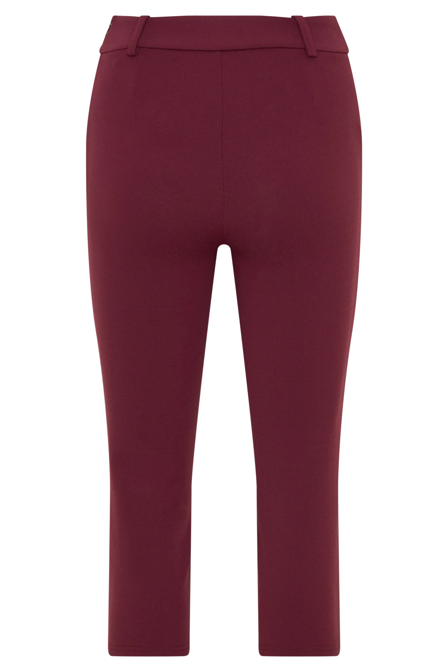 Blanca Stretch Crepe Capri Pants Mahogany