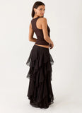 Silvanna Maxi Skirt - Chocolate