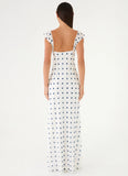 Roma Notte Maxi Dress Porcelain Blue Polka Dot