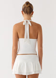 Illuminate Halter Top White