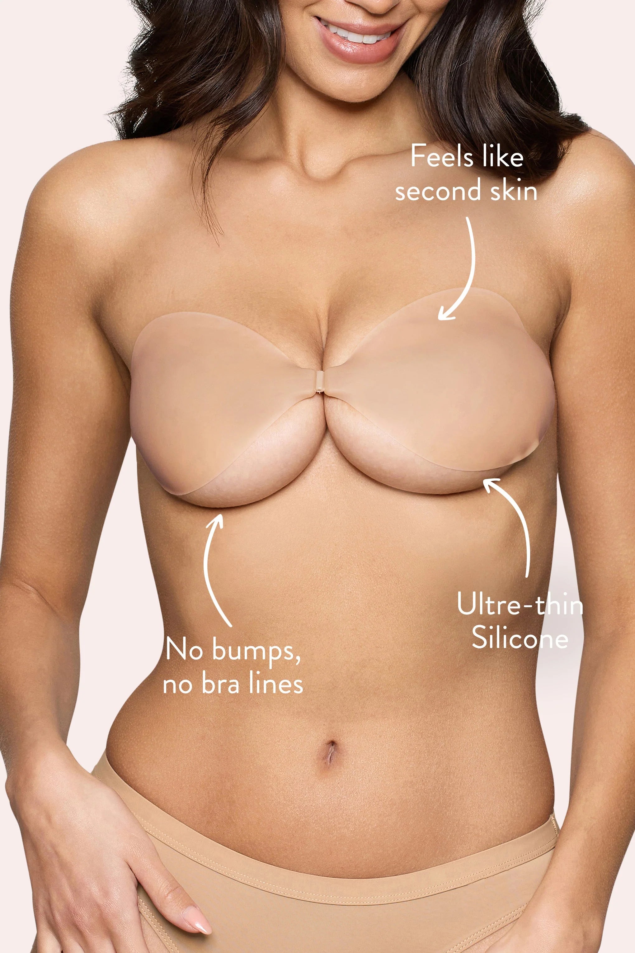 Invisibra Boomba Beige Invisible Sticky Bra