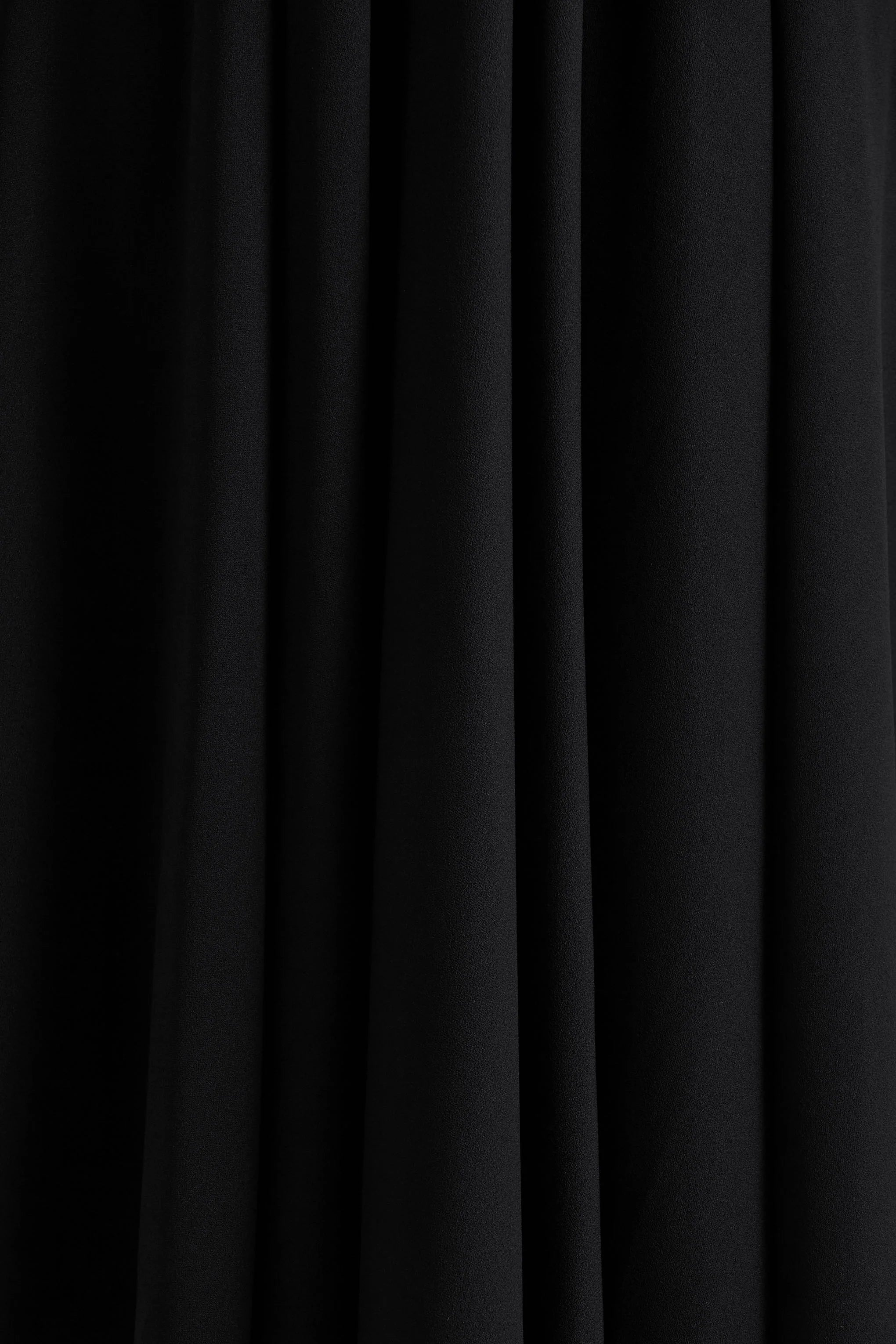 Alison Black Square Neck A Line Midi Dress