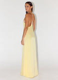 Fine Line Maxi Dress Yellow