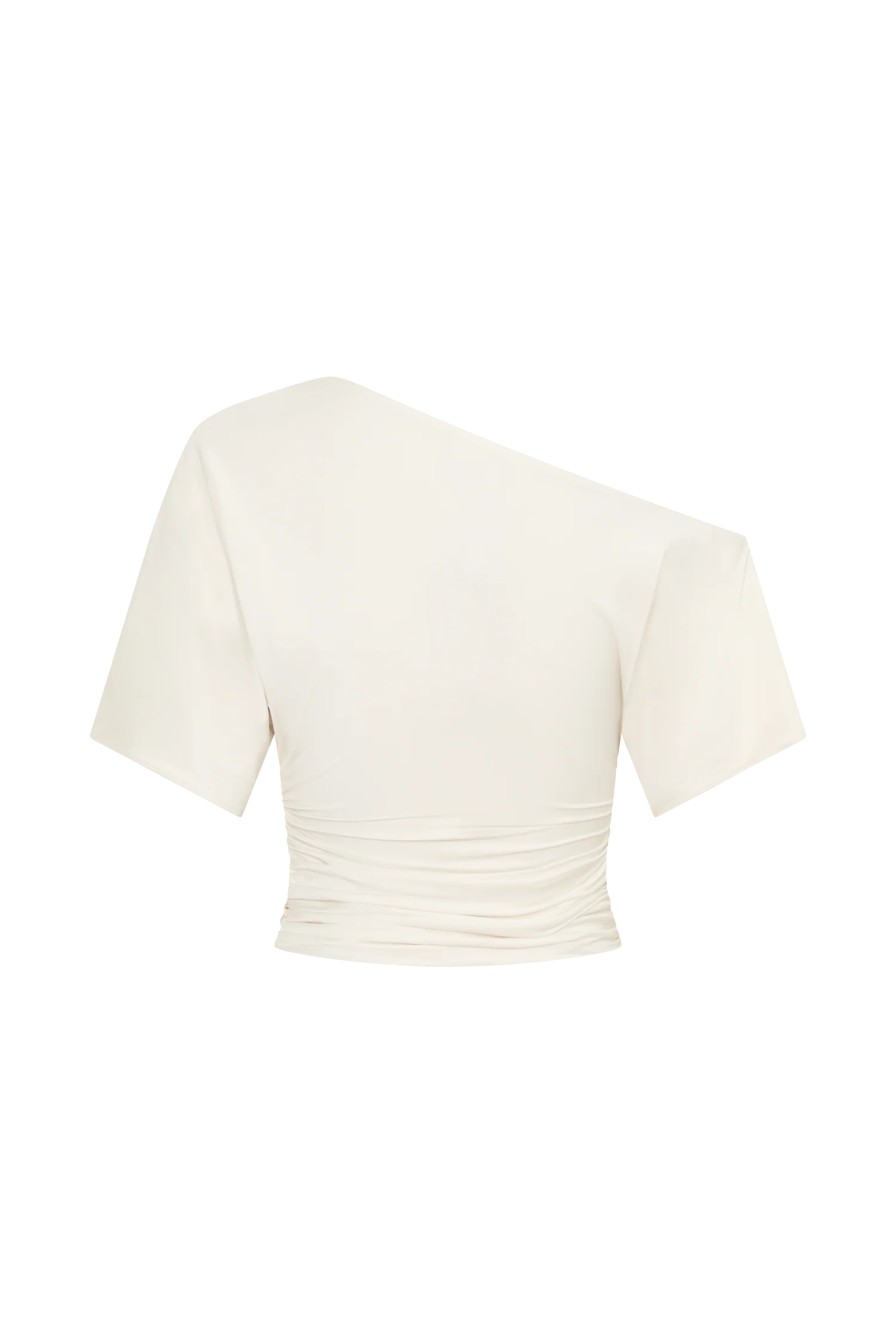 Luu Off Shoulder Slinky Top Ivory