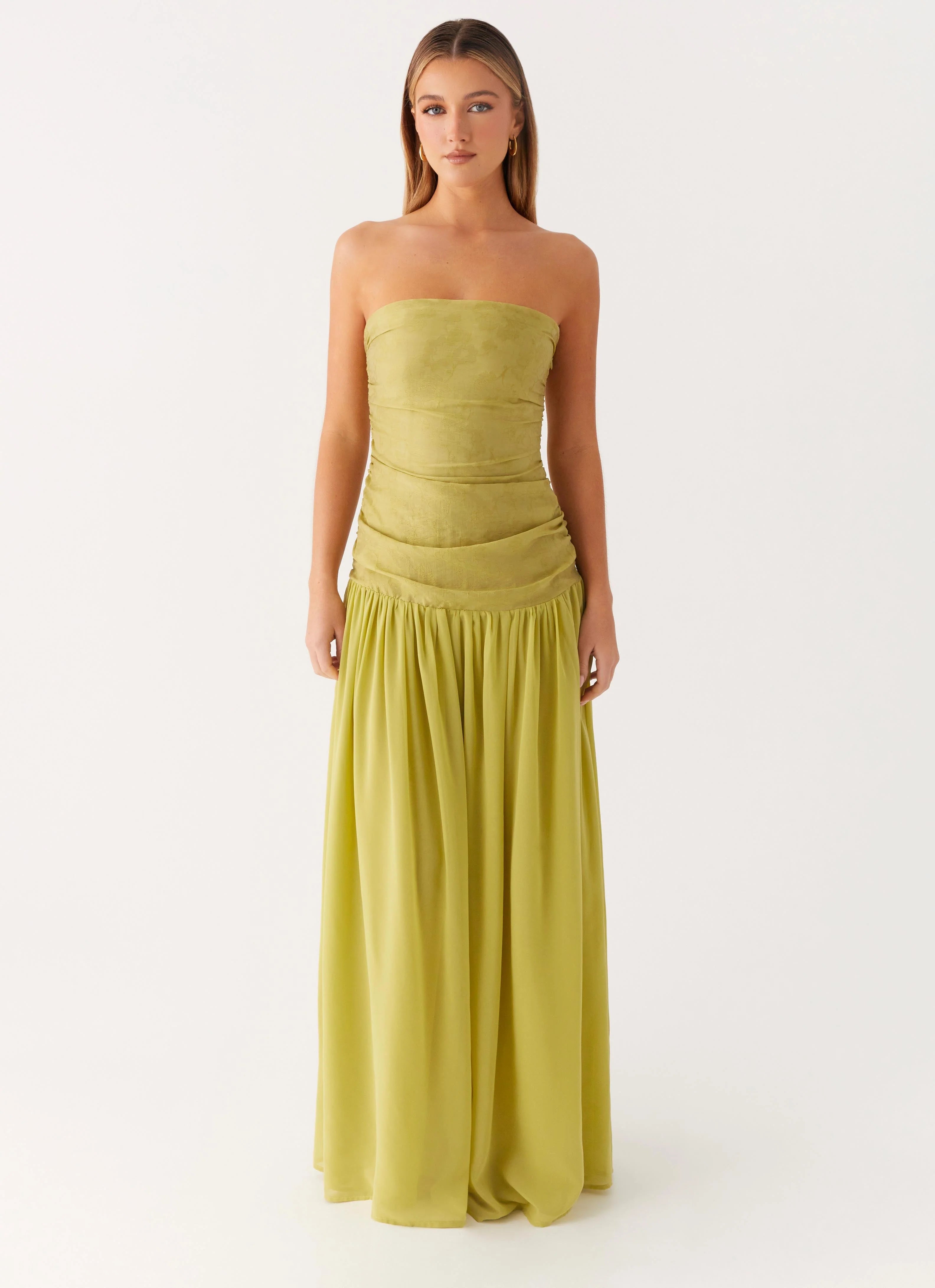 Dreamer Maxi Dress Lime Zest