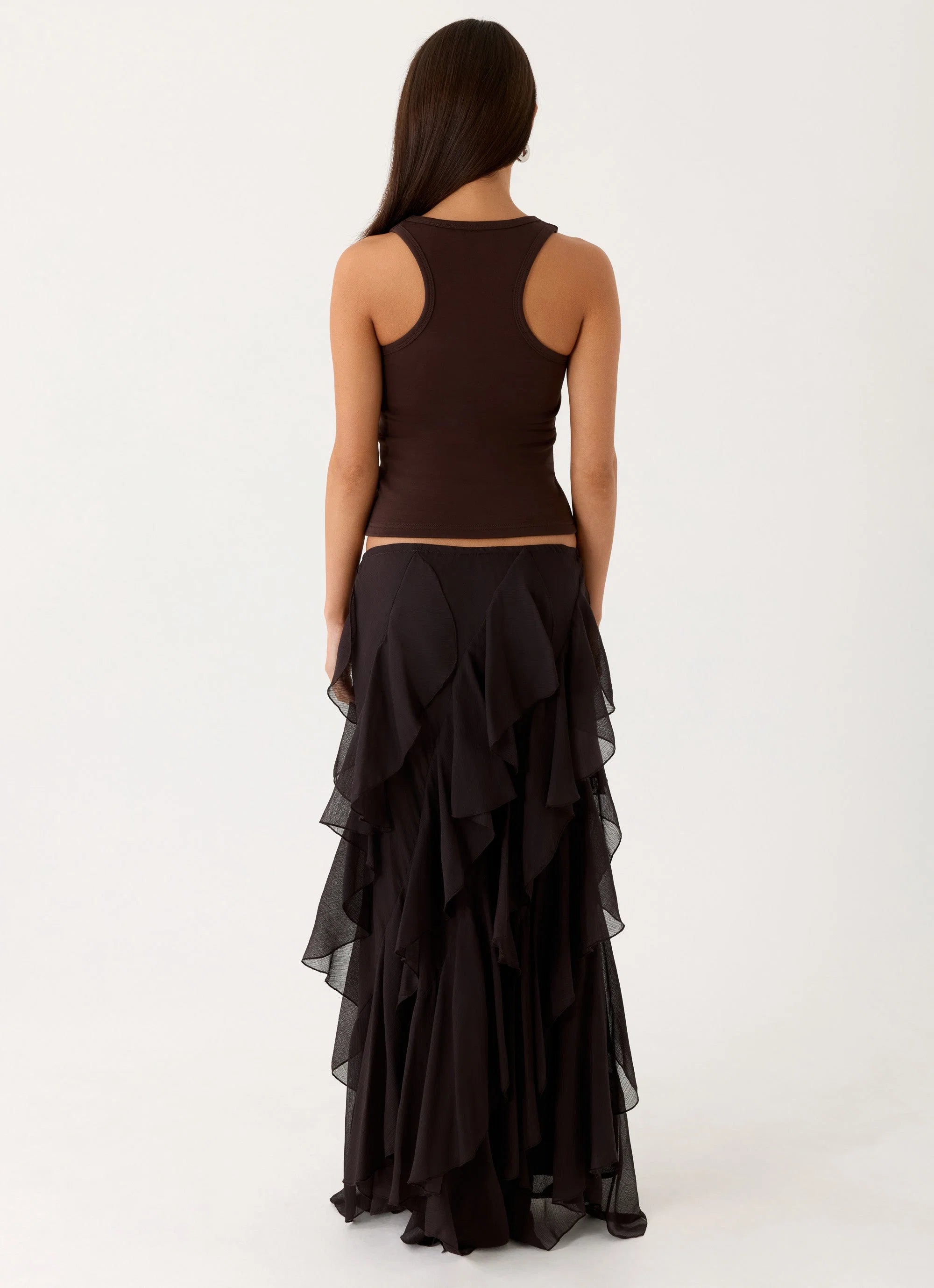 Silvanna Maxi Skirt Chocolate