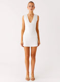 Cherry Sky Mini Dress White