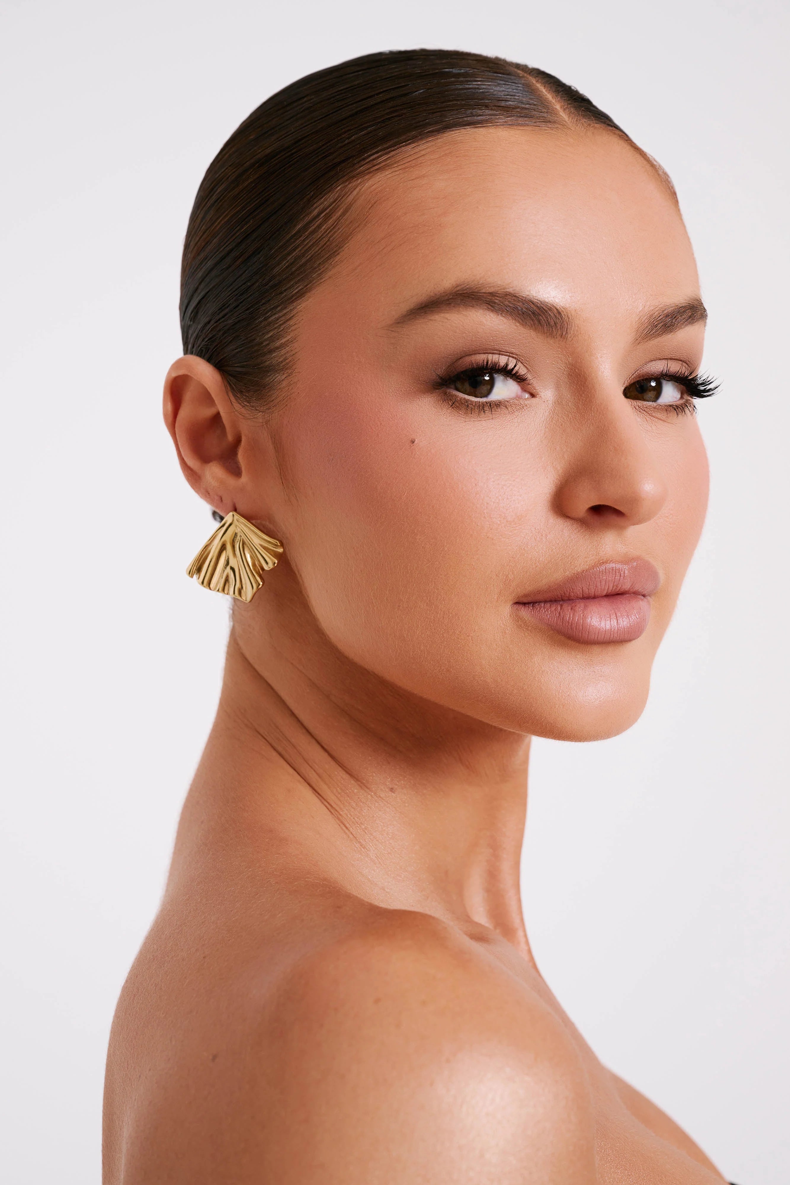 Willa Draped Earrings Gold